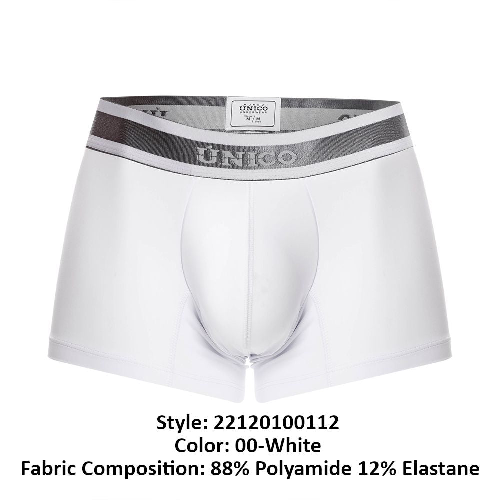 JCSTK - Unico 22120100112 Lustre M22 Trunks White Plus Sizes