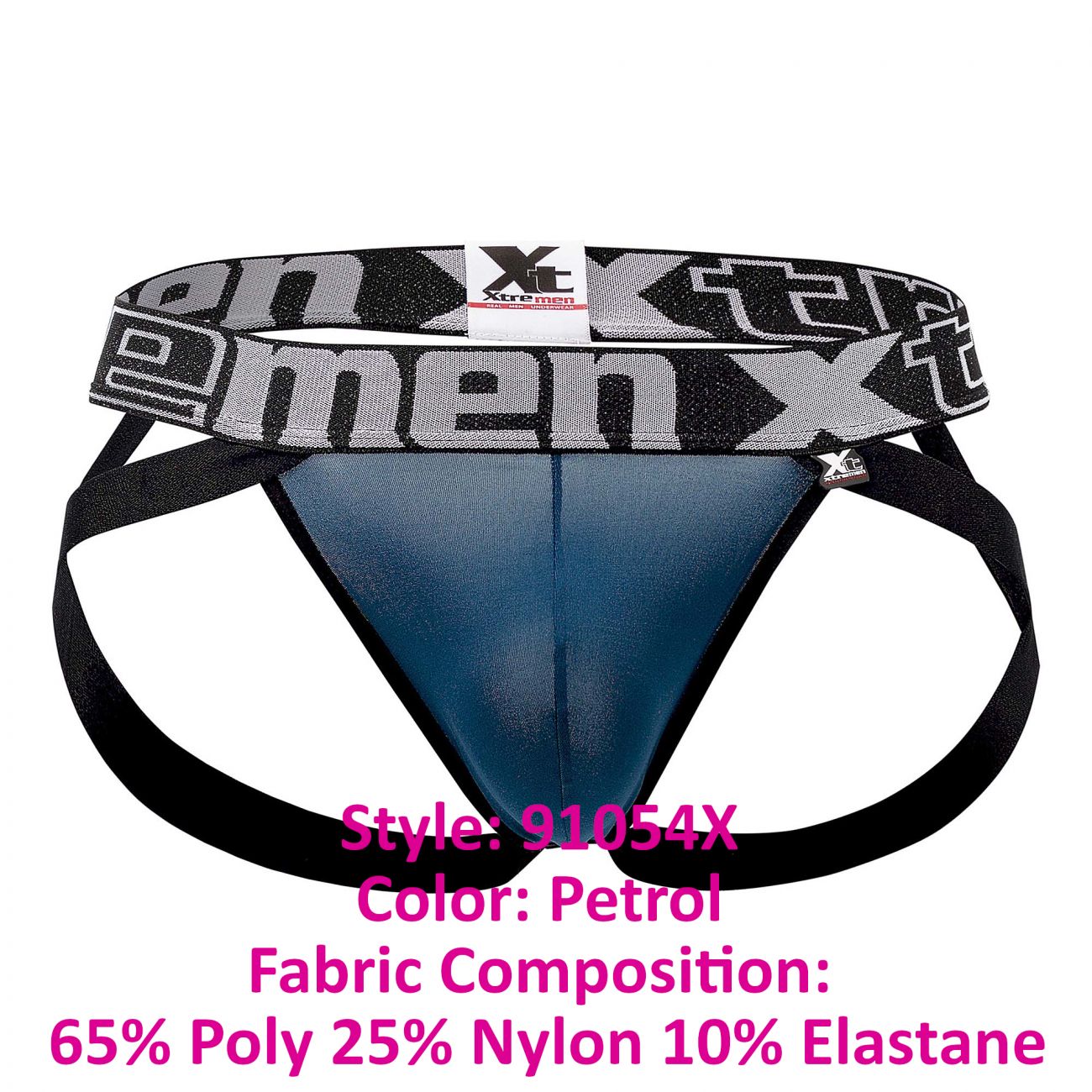 JCSTK - Xtremen 91054X Double Strap Jockstrap Petrol