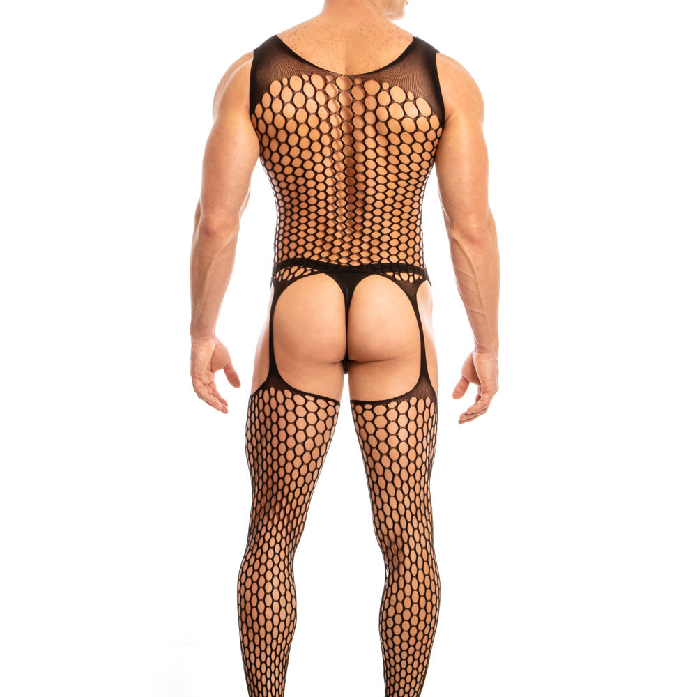 JCSTK - Unisex OY-MP157 Corset Style Bodystocking Black