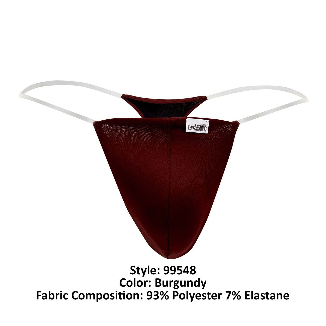 CandyMan 99548 Invisible Micro Thongs Burgundy