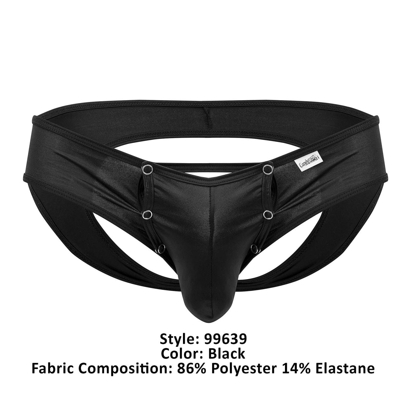CandyMan 99639 Open front Jockstrap Black