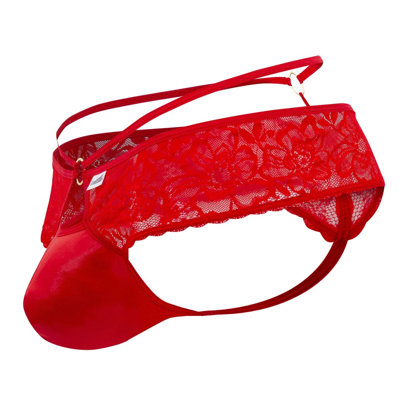 CandyMan 99647 Lace Thongs Red