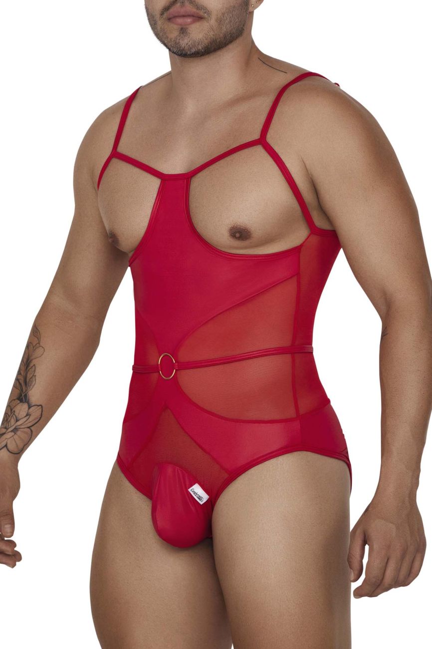 CandyMan 99670 Harness Bodysuit Red
