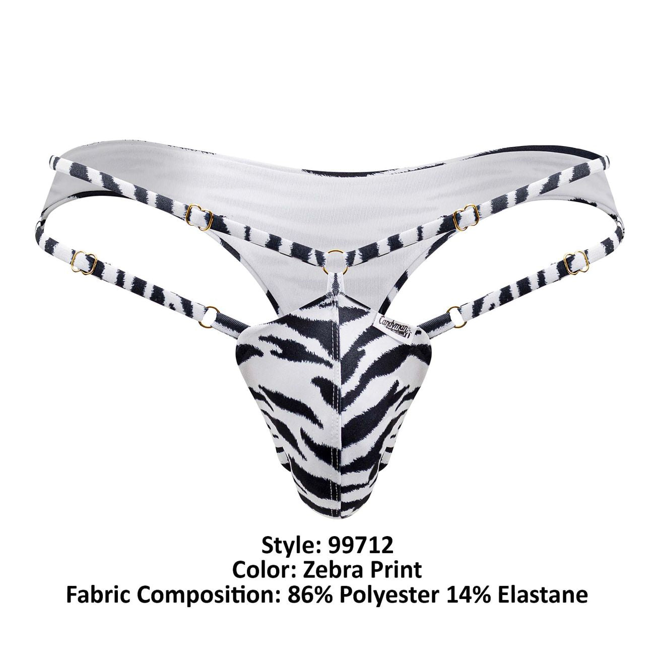 CandyMan 99712 Safari Thongs Zebra Print