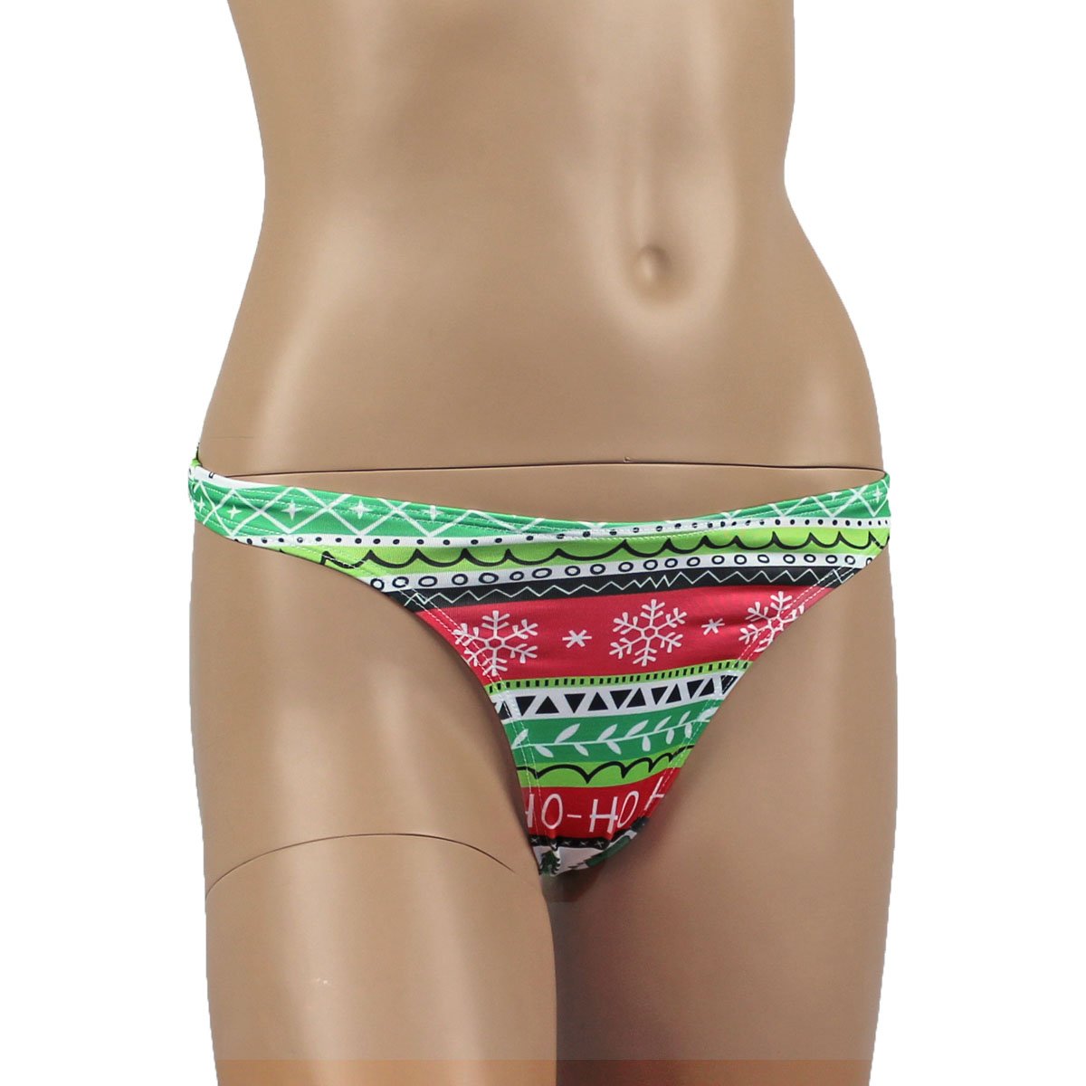 Christmas Gift Wrap Womens G string Thong Xmas Underwear