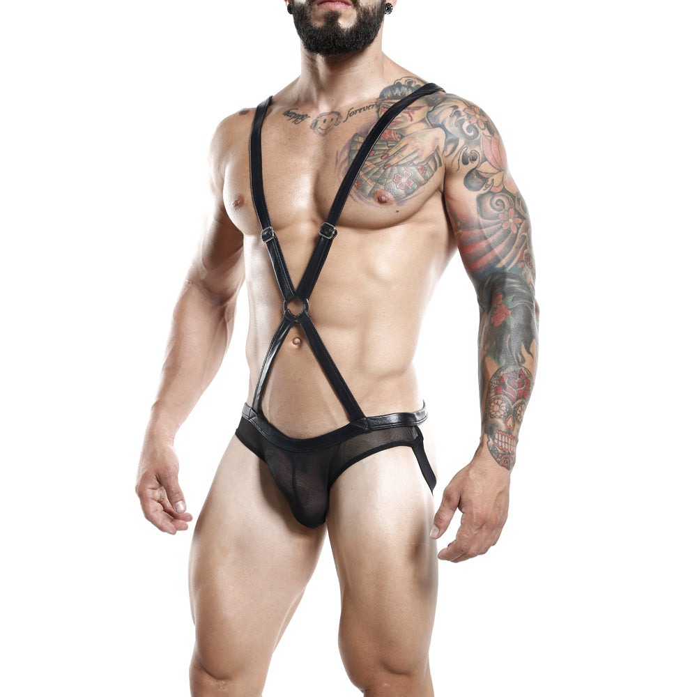 Miami Jock MJV008 X-Ring Sheer Jock Body Suit for Men Underwear