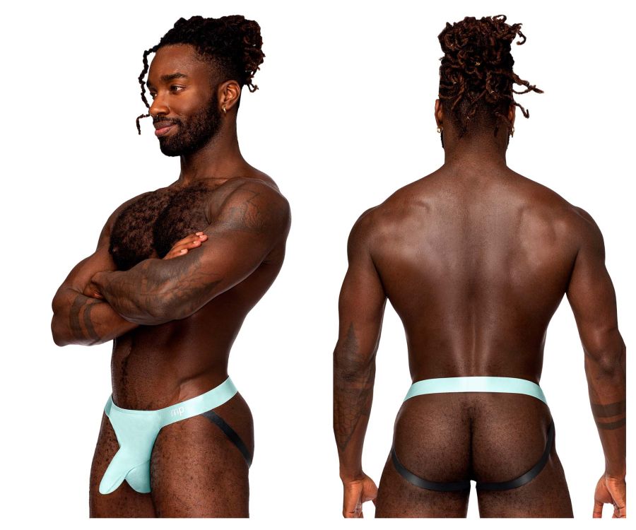 Male Power 399-281 Easy Breezy Jock Sleeve Aqua