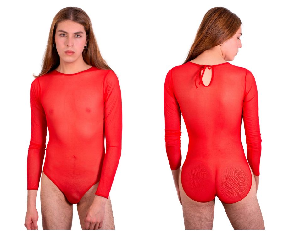 PLURAL PL001 Non-binary Underwear Bodysuit Red