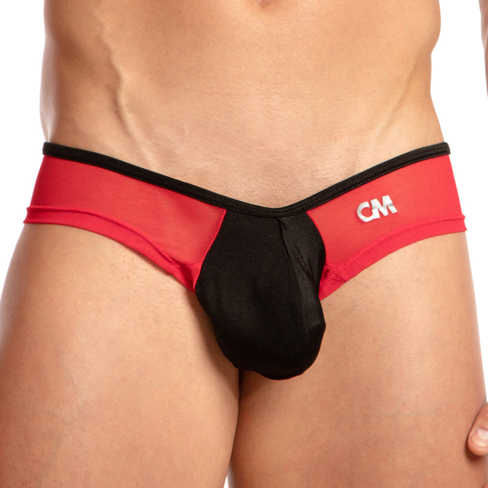 Cover Male CMK049 Sheer and Spandex Bulge Low Rise Thong Mens Underwear