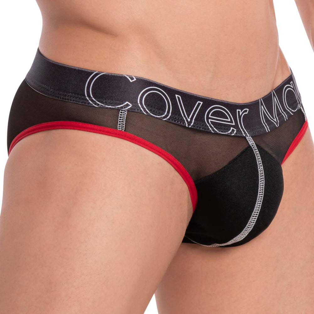 Cover Male CMJ027 Northern Sheer and Shine Spandex Bikini Brief Mens Underwear