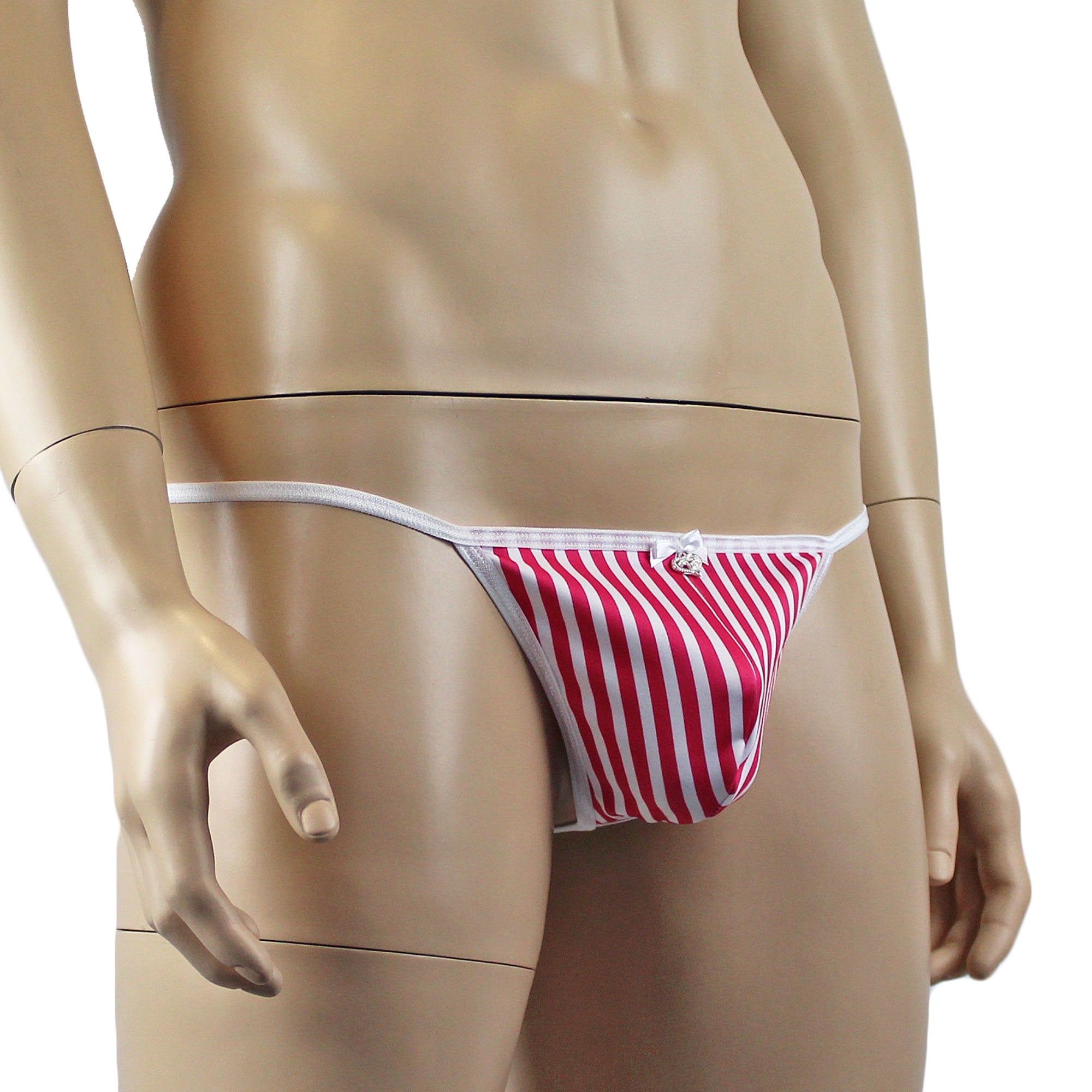 Candy Stripes Christmas Mens G string Pouch Xmas Underwear