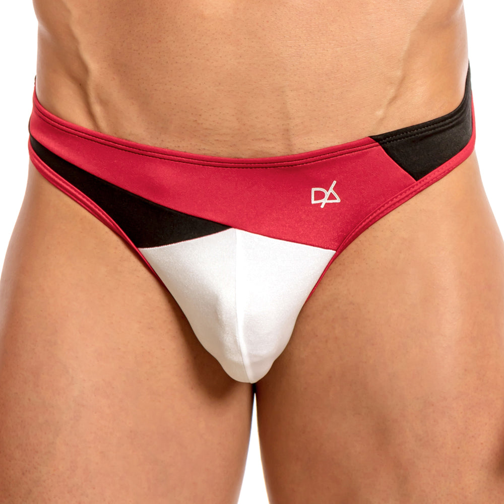Daniel Alexander DAK048 Slash Abstract Athletic Underwear Thong for Men