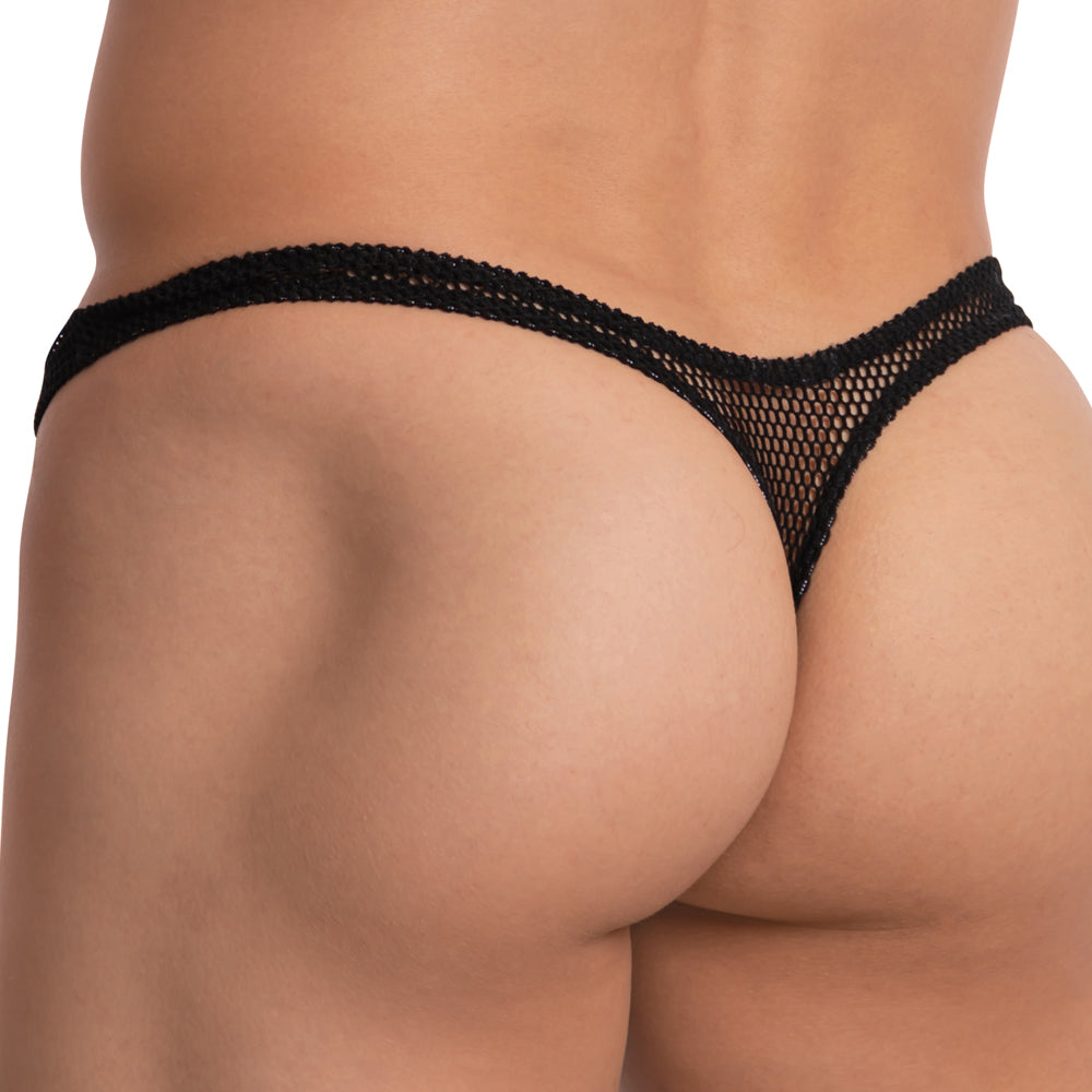 Daniel Alexander DAK057 Neon Filigree Half Mesh Revealer Mini Thong Underwear for Men