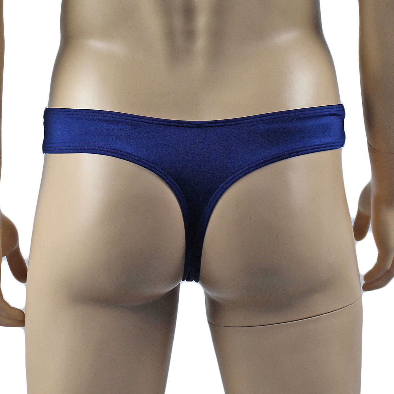 Mens Glamour Wide Front Thong  (navy & black plus other colours)