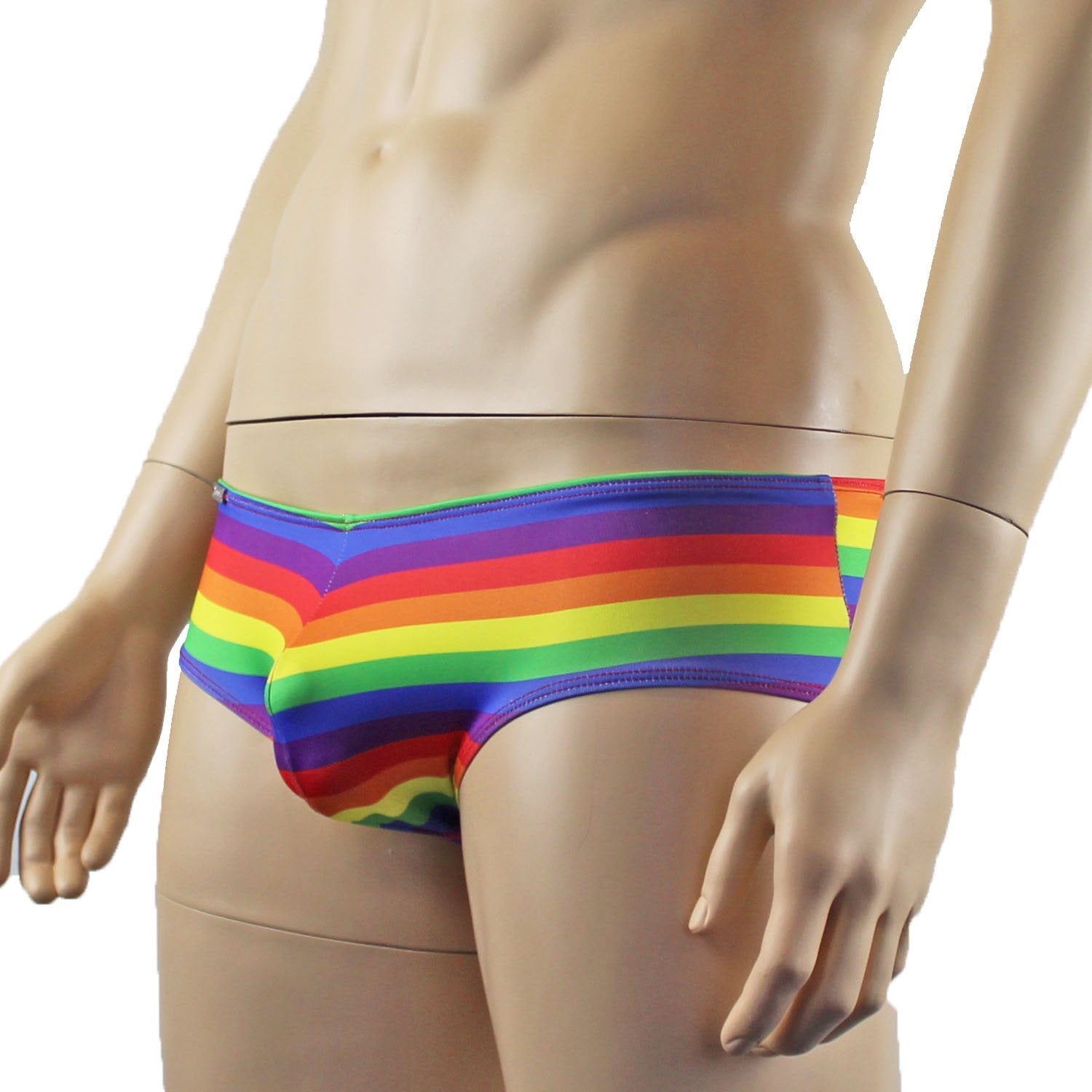 Gay Pride Rainbow Mens Mini Low Rise Boxer Shorts
