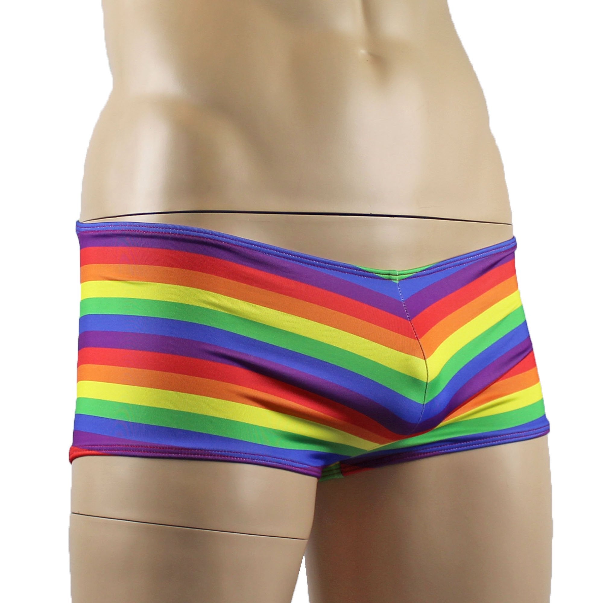 Gay Pride Rainbow LGBTQ Mens Low Rise Boxer Shorts
