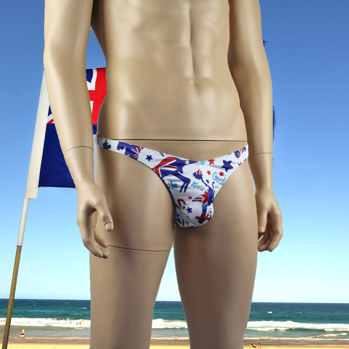 Mens Gidday Australian Day Underwear G string Thong
