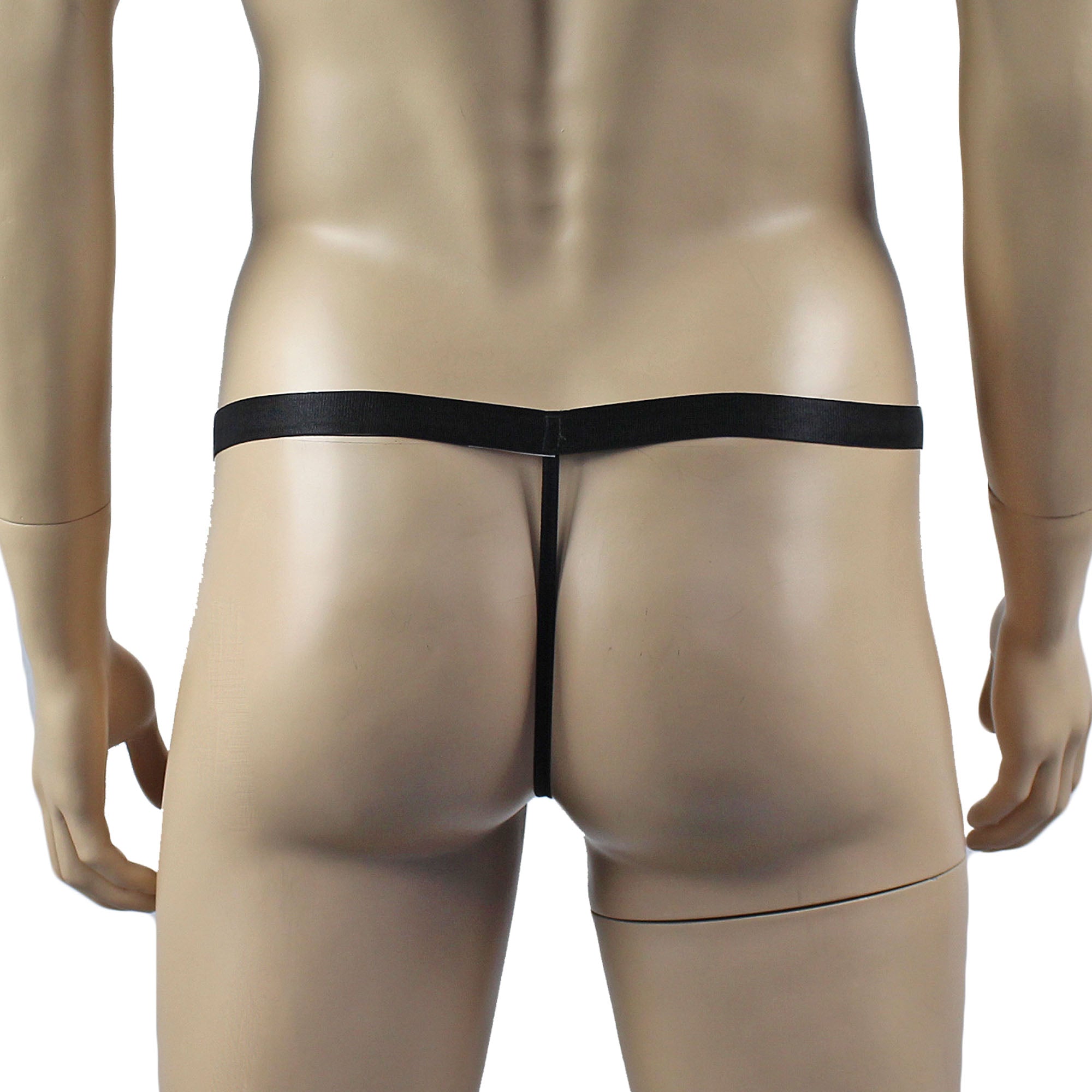 Mens Janice Corset Top and Thong with Metal Clips - Sizes up to 3XL