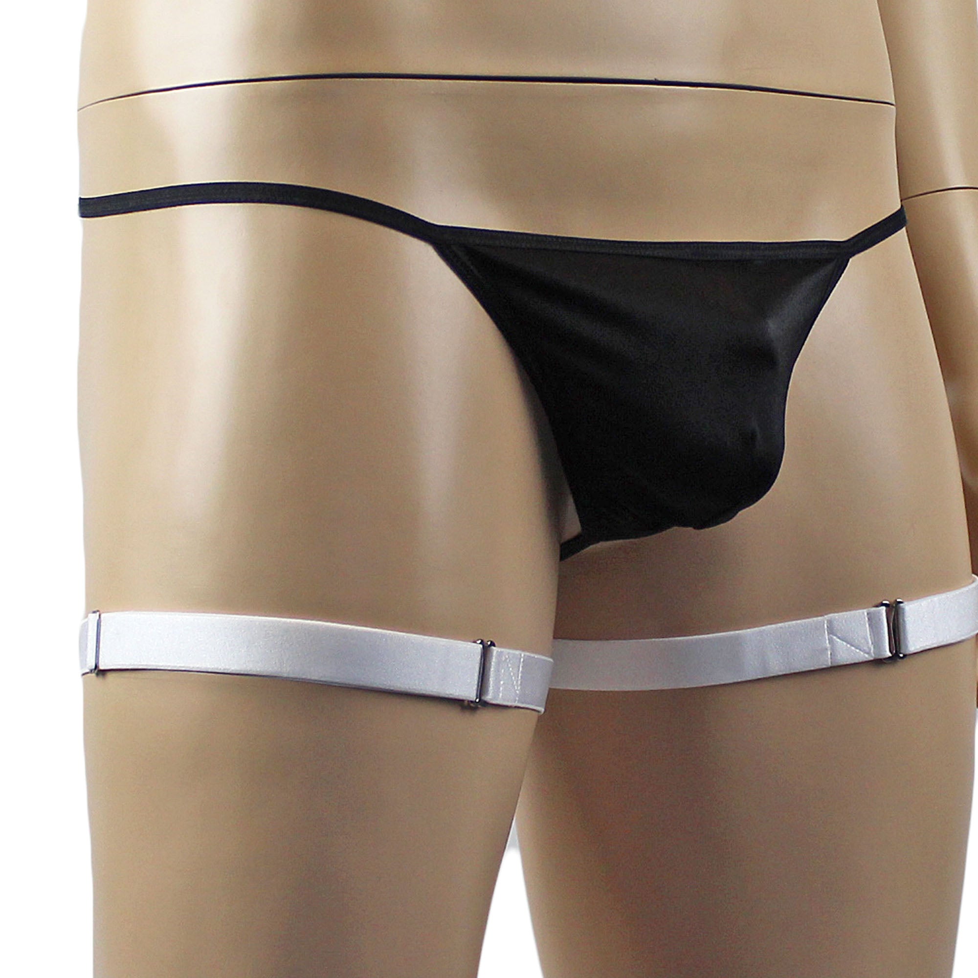 Unisex Zoe Underwear Adjustable Leg Garters White