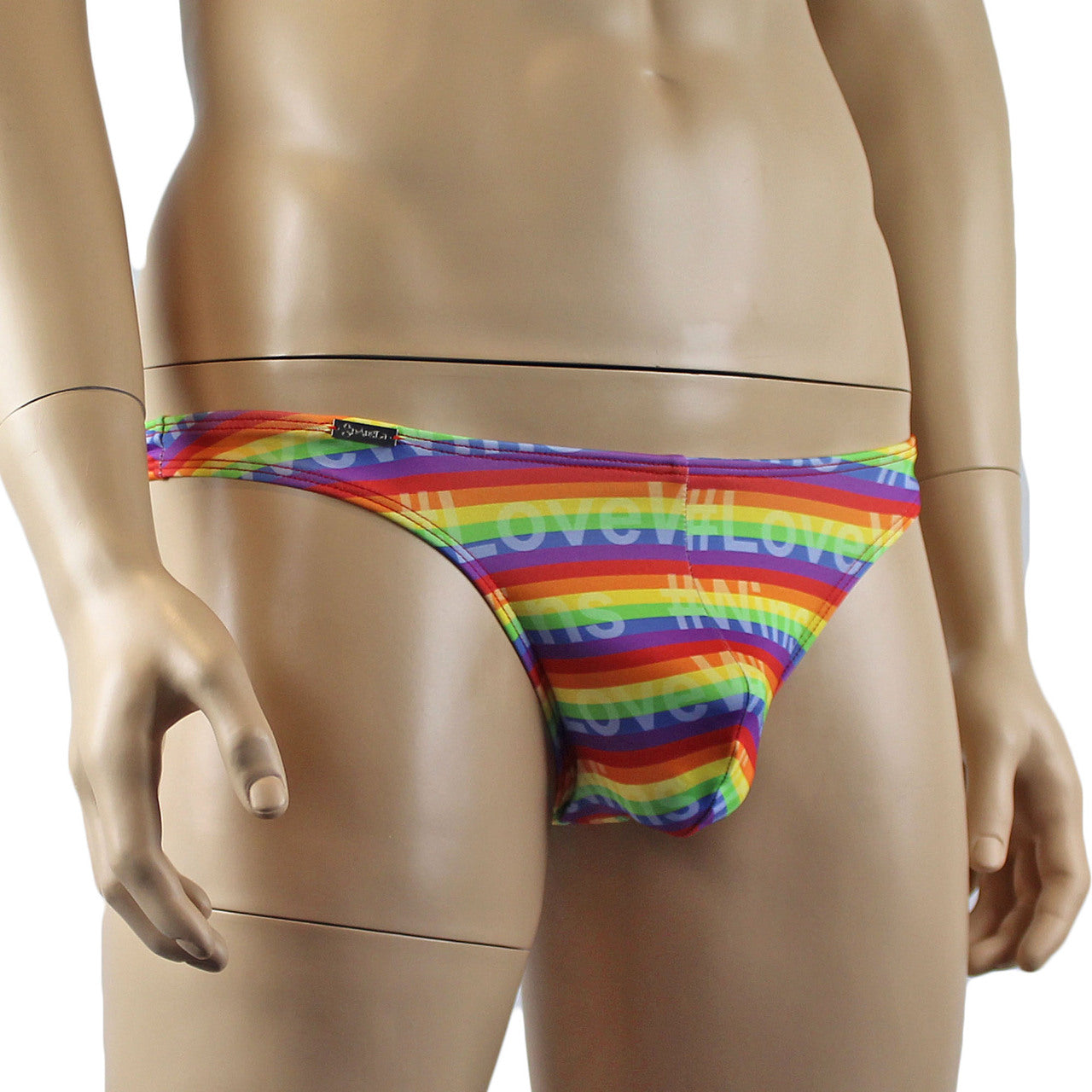 Gay Pride Love Wins Mens Rainbow G string Thong