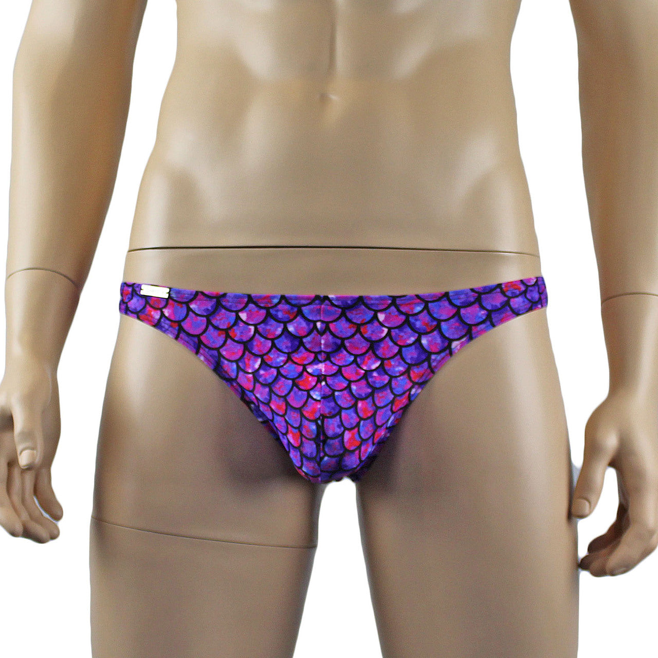 Mens Merman Aqua Man Low Rise Mini Thong Purple