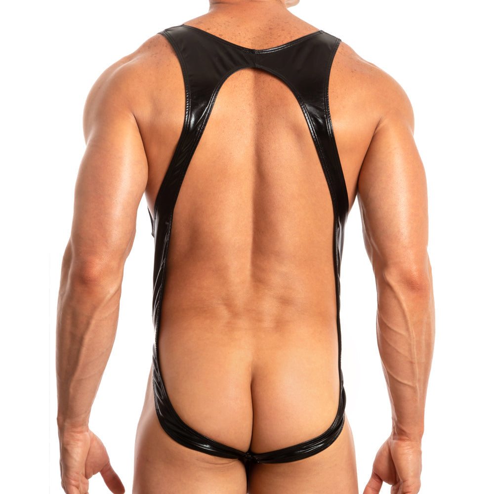 Miami Jock MJV025 Fully Exposed Singlet Bodysuit Bulge Lifter for Men