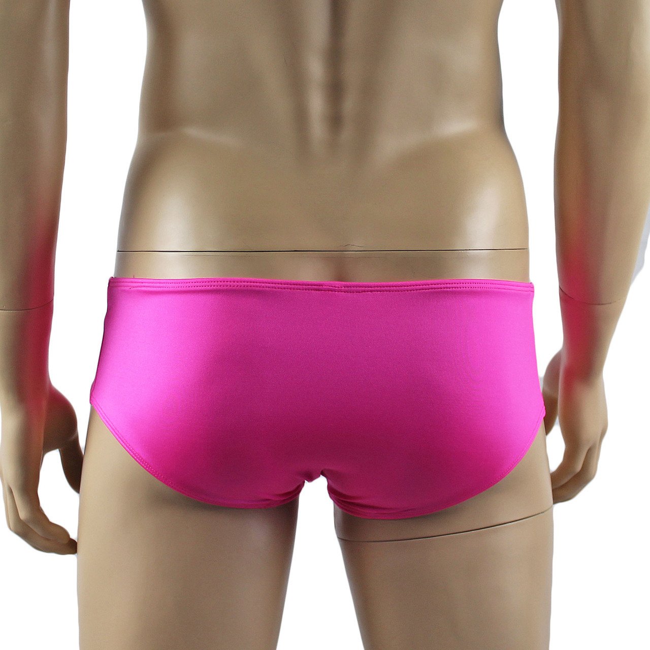 Mens Sexy Boxer Briefs Underwear Lingerie (hot pink plus other colours)
