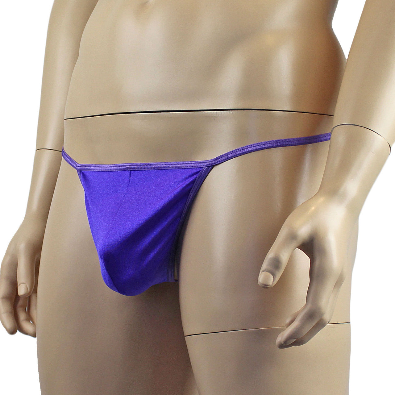 Mens Mick Keep It Simple Spandex Pouch G string with Thin Elastic Purple