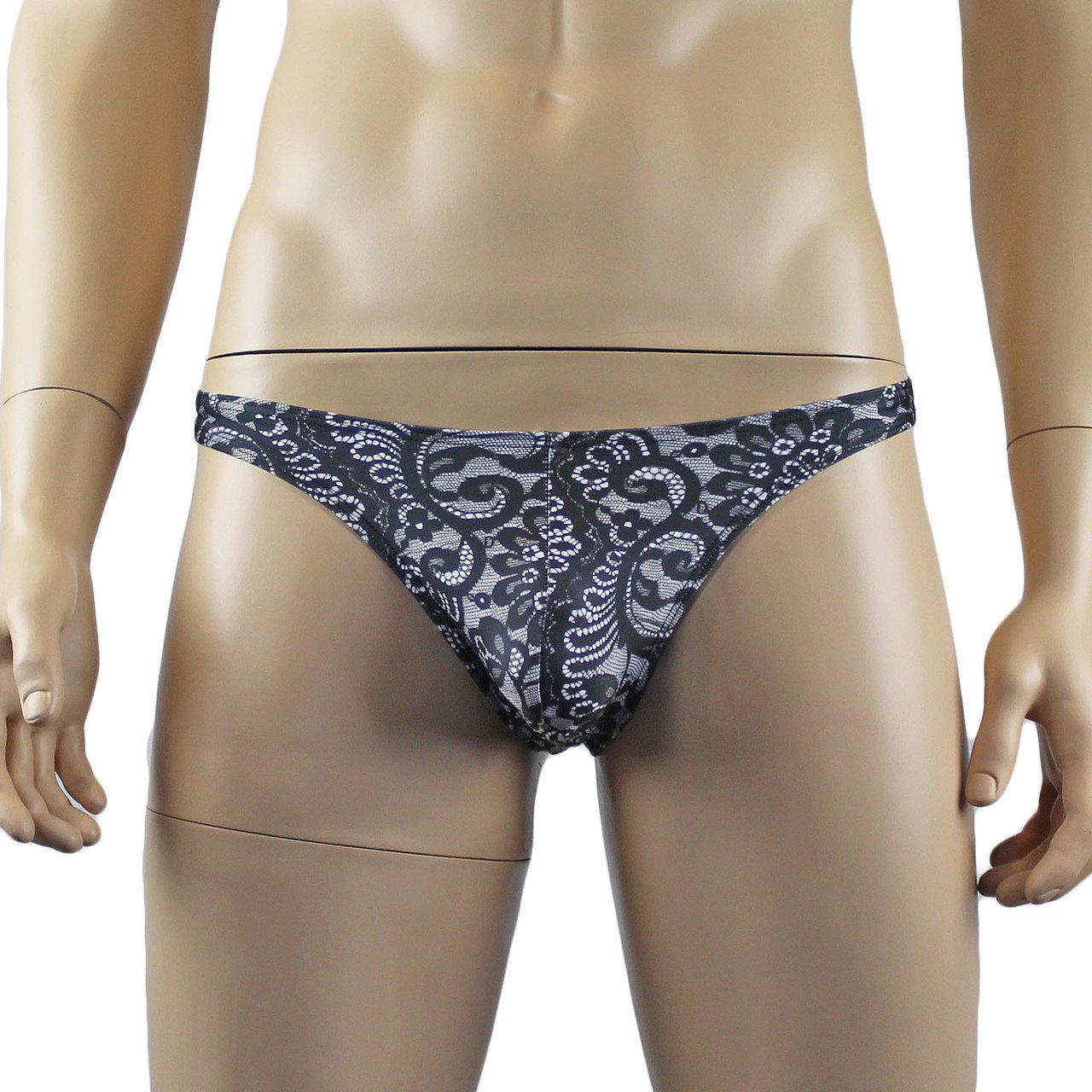 Mens Mystery Looks Like Lace Low Rise Thong