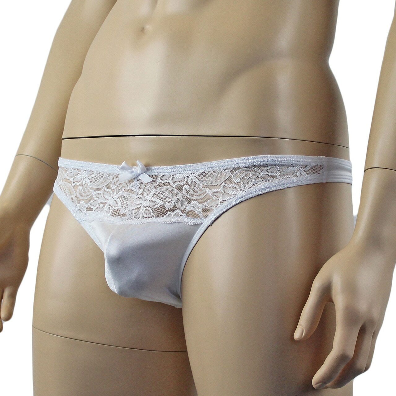 Male Romance Stretch Spandex G string Thong & Garterbelt White or Black