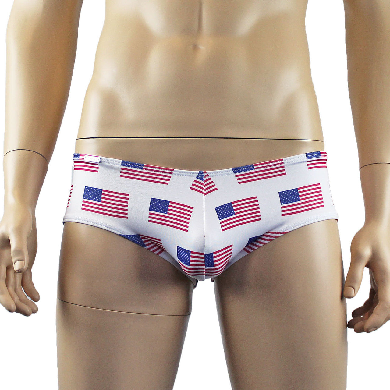Mens USA American Flag Mini Boxer Briefs