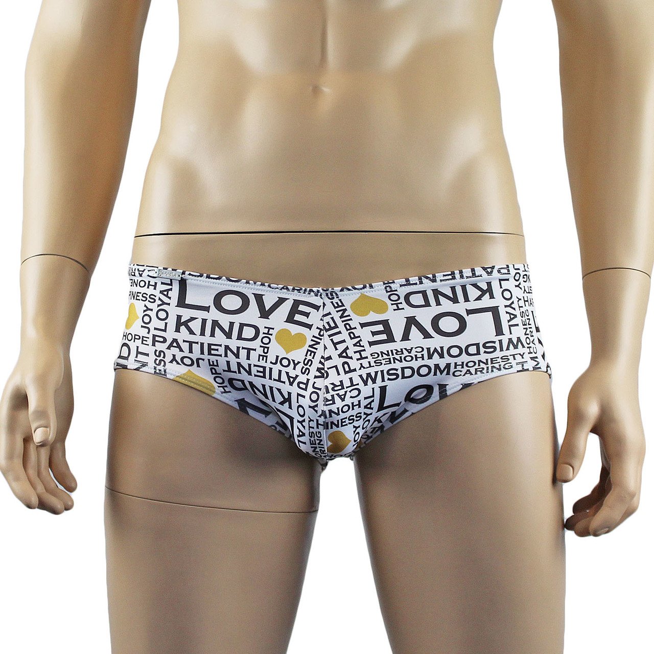 Mens Inspirational Love and Happiness Mini Boxer Briefs